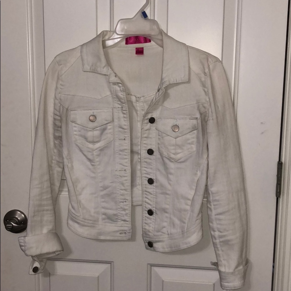 White jean jacket